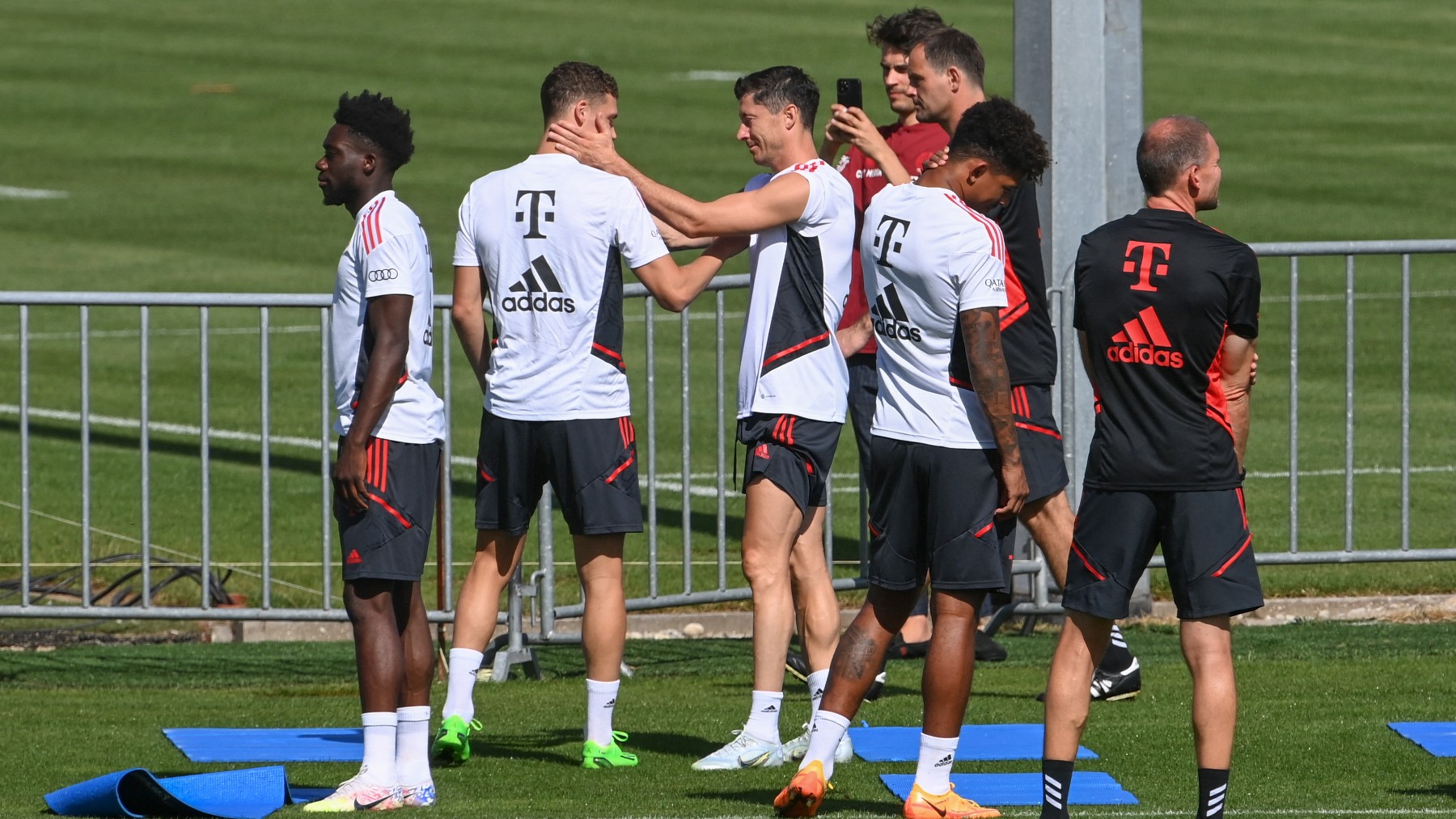 Lewandowski, en un entrenamiento. (AFP)