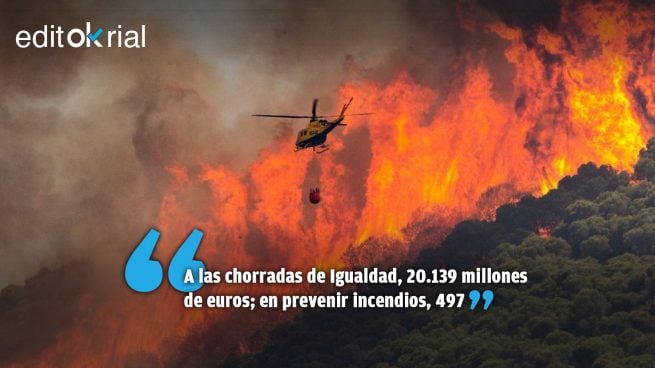 Cuando se gasta en mamarrachadas más que en la prevención de incendios...