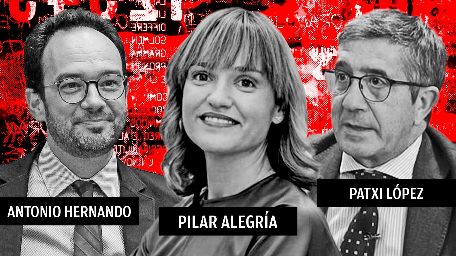 Hernando, Alegría y López, en las quinielas para relevar a Adriana Lastra como número dos del PSOE.