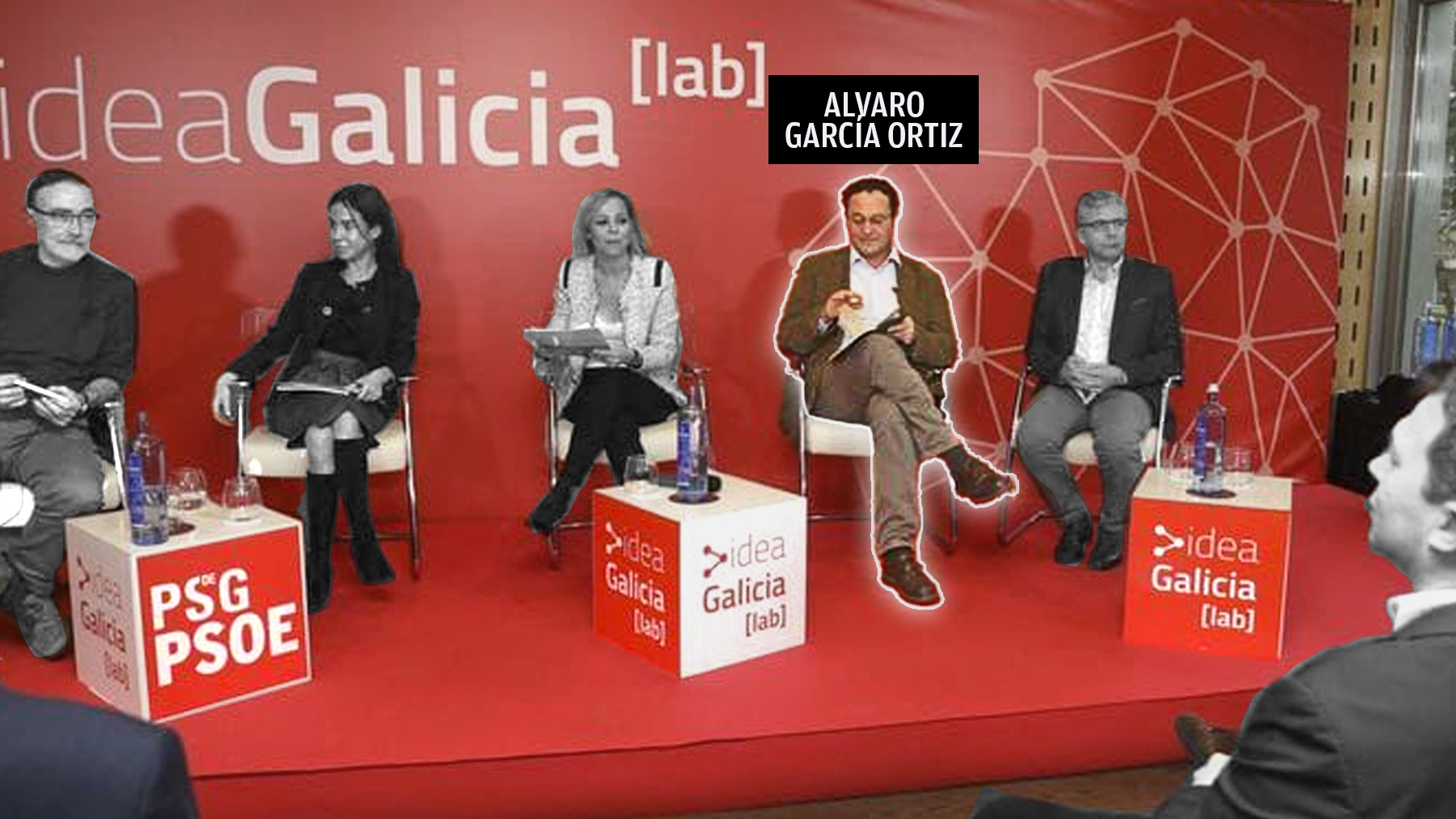 Álvaro García Ortiz en un acto del PSOE gallego