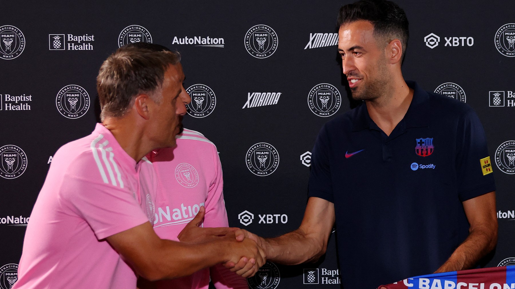 Busquets, en rueda de prensa. (AFP)