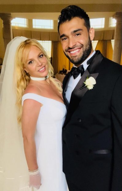 Britney Spears en su boda.