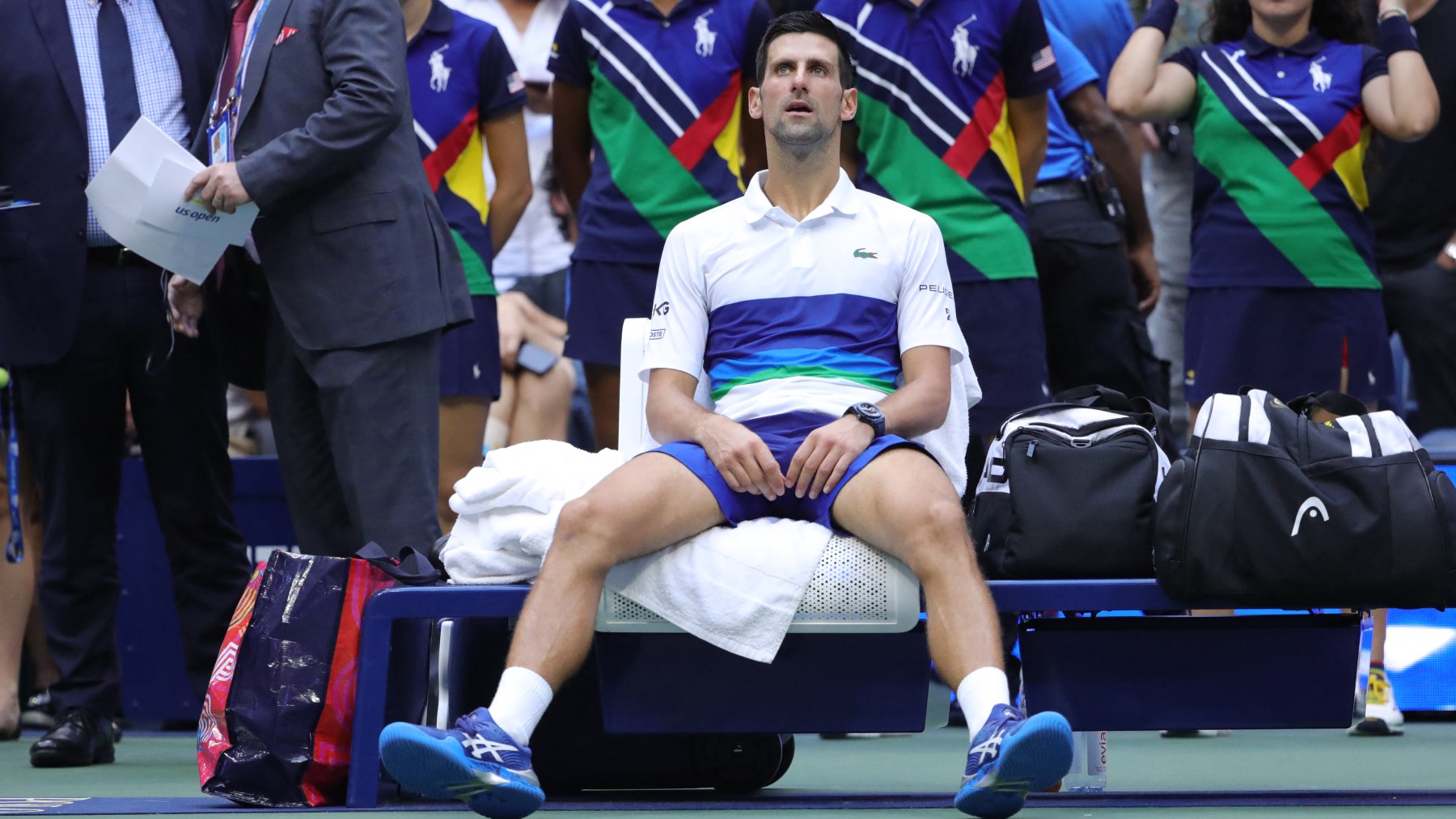 Djokovic, tras la final del US Open 2021. (AFP)