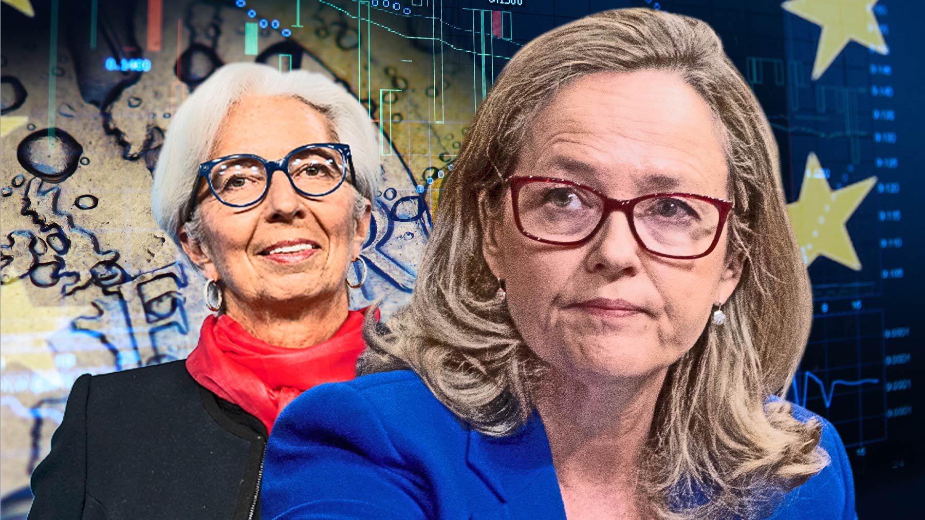 Christine Lagarde y Naida Calviño.