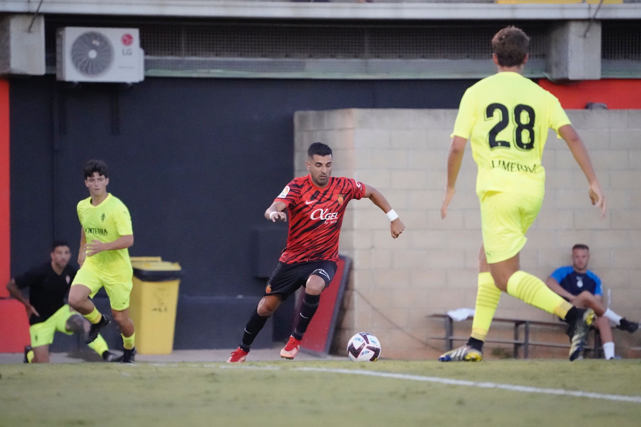 Ángel, en un momento del partido