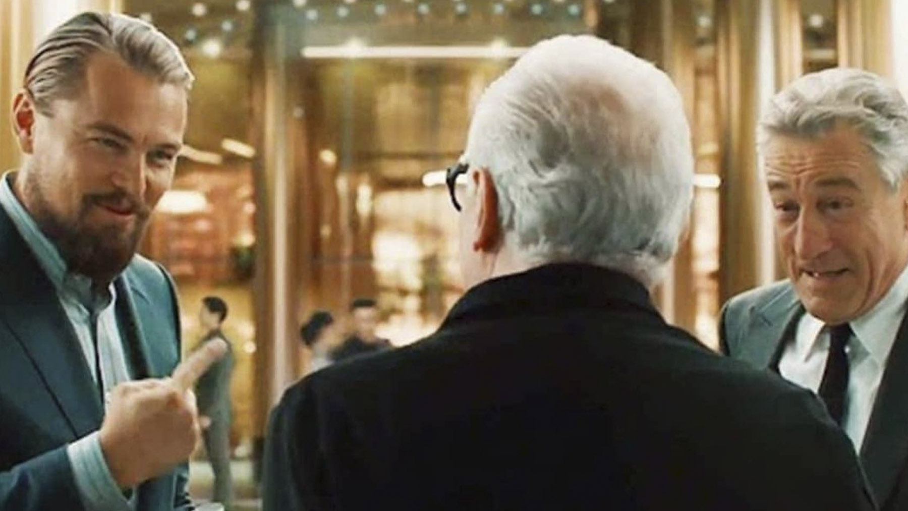 Martin Scorsese junto a Leonardo DiCaprio y Robert De Niro, Netflix