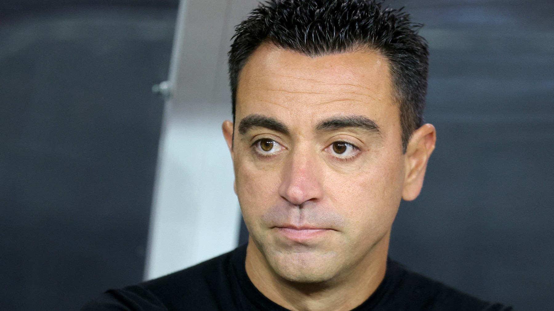 Xavi Hernández, durante el Clásico de Las Vegas. (AFP)