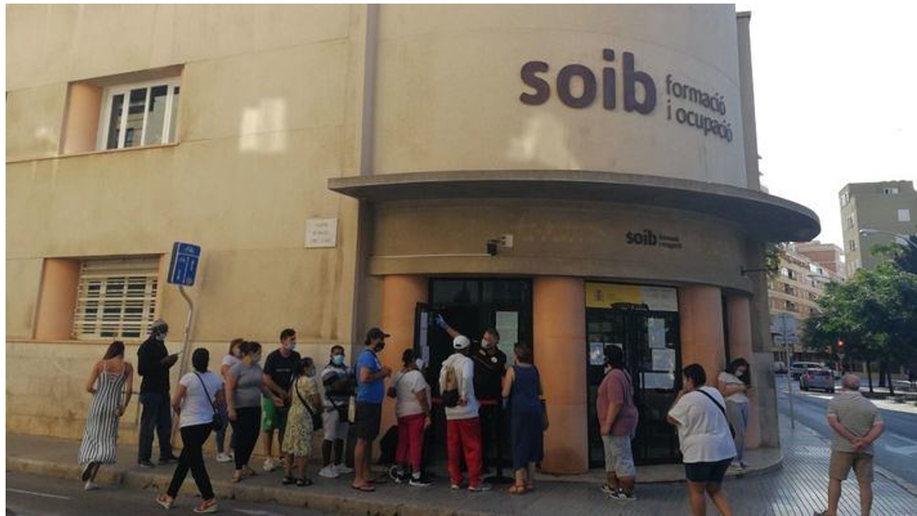Oficina del SOIB en Palma de Mallorca.