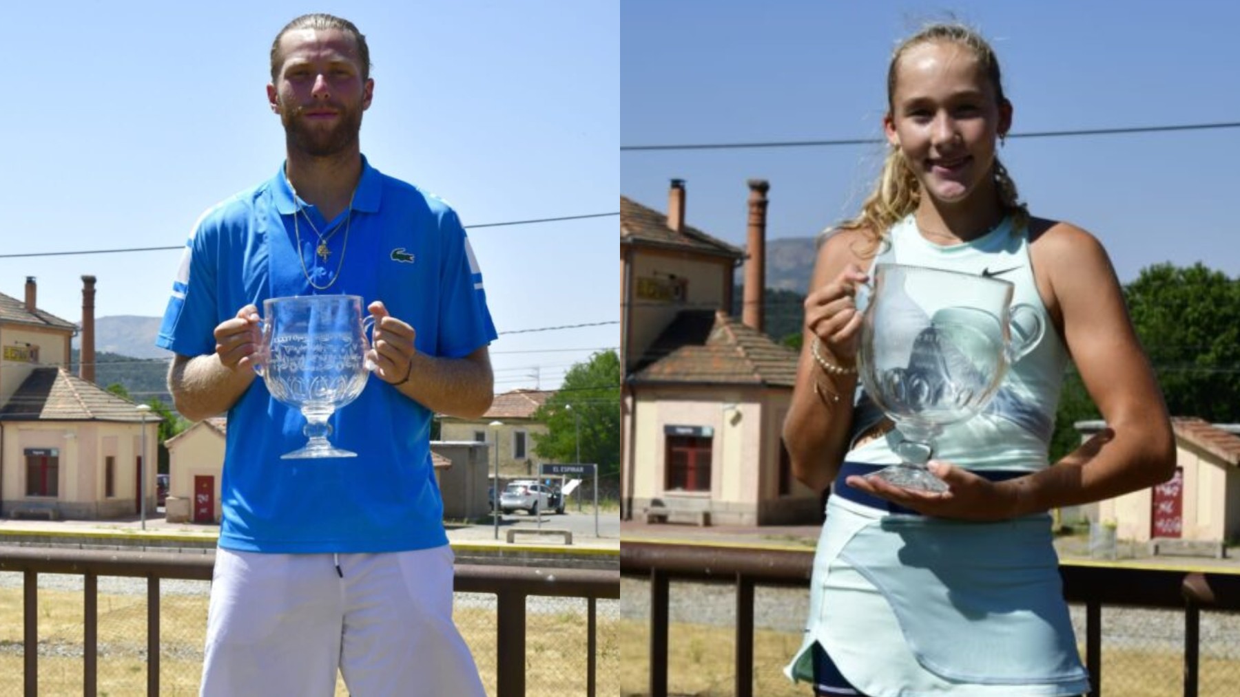 Hugo Grenier y Mirra Andreeva, campeones en El Espinar. (Fotos: Alberto Simón)