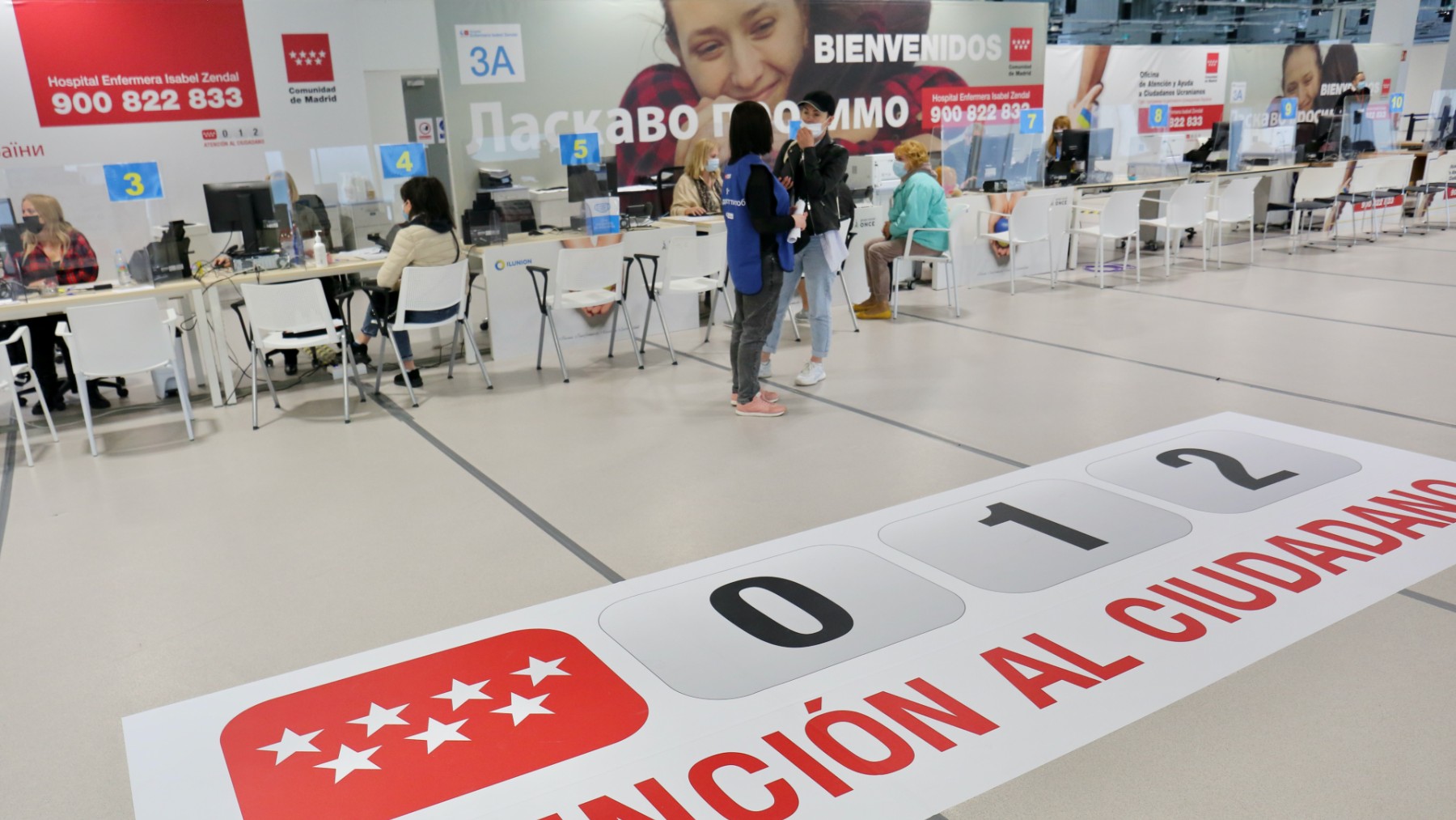 Centro de atención a los refugiados ucranianos en la Comunidad de Madrid.