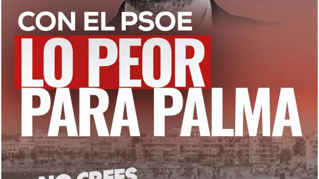 Mensaje del PP de Palma en las redes sociales.