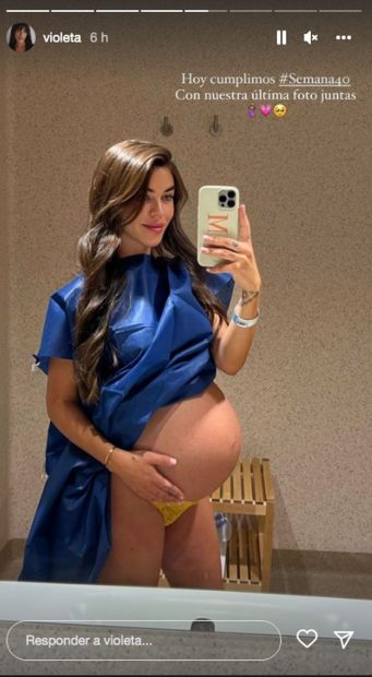 Violeta Mangriñán ya se encuentra en el hospital para dar a luz a Gala