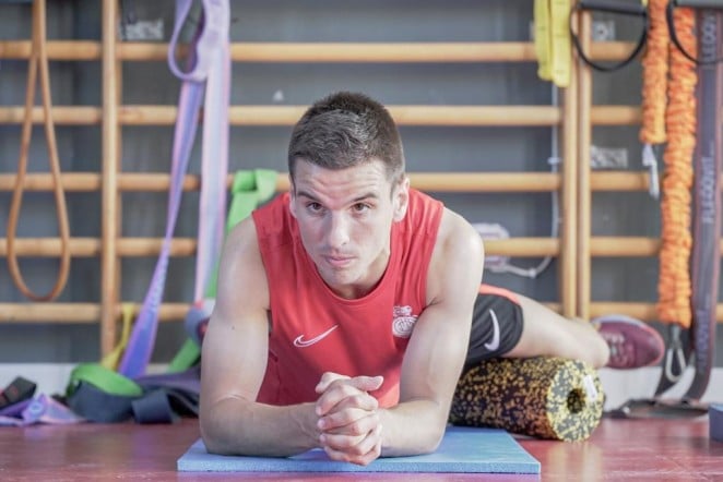 Galarreta, en el gimnasio de Son Bibiloni