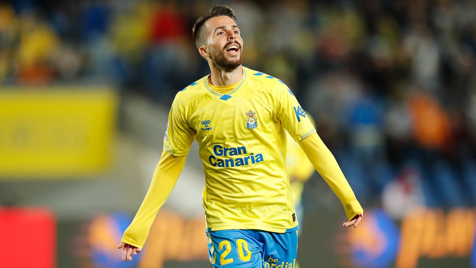 Kirian Rodríguez, en un partido con Las Palmas.