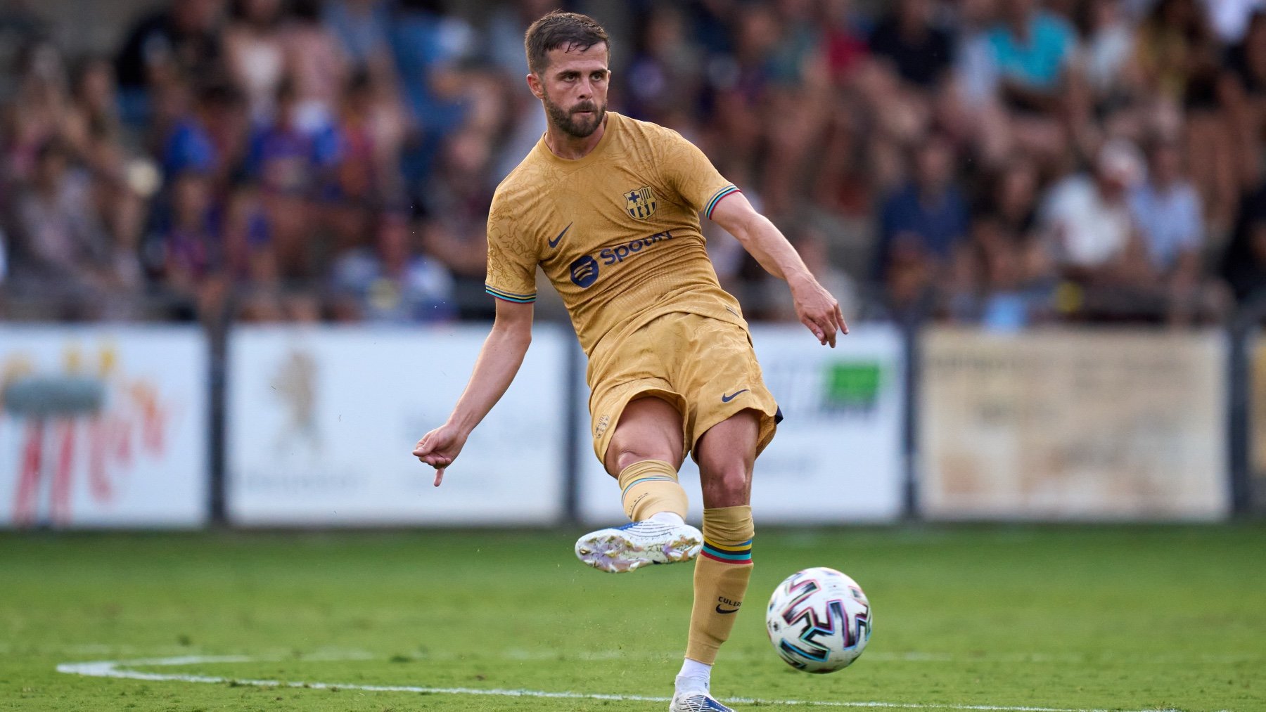 Pjanic, en pretemporada con el Barça. (Getty)