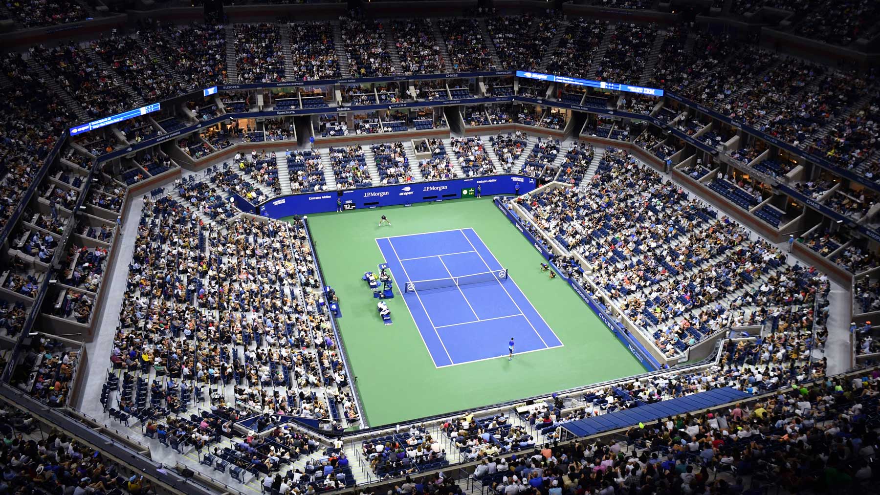 Pista central del US Open (AFP)