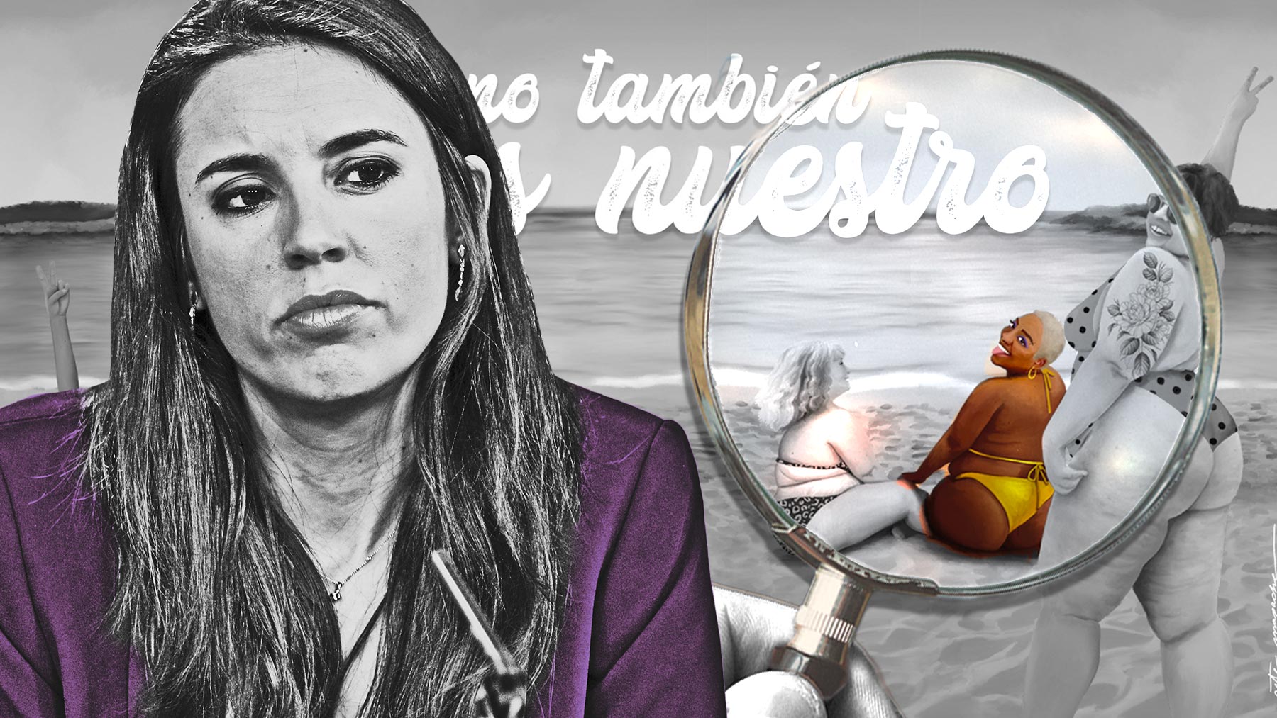 Acusan de «racismo» a Irene Montero por el cartel chapuza de Igualdad.