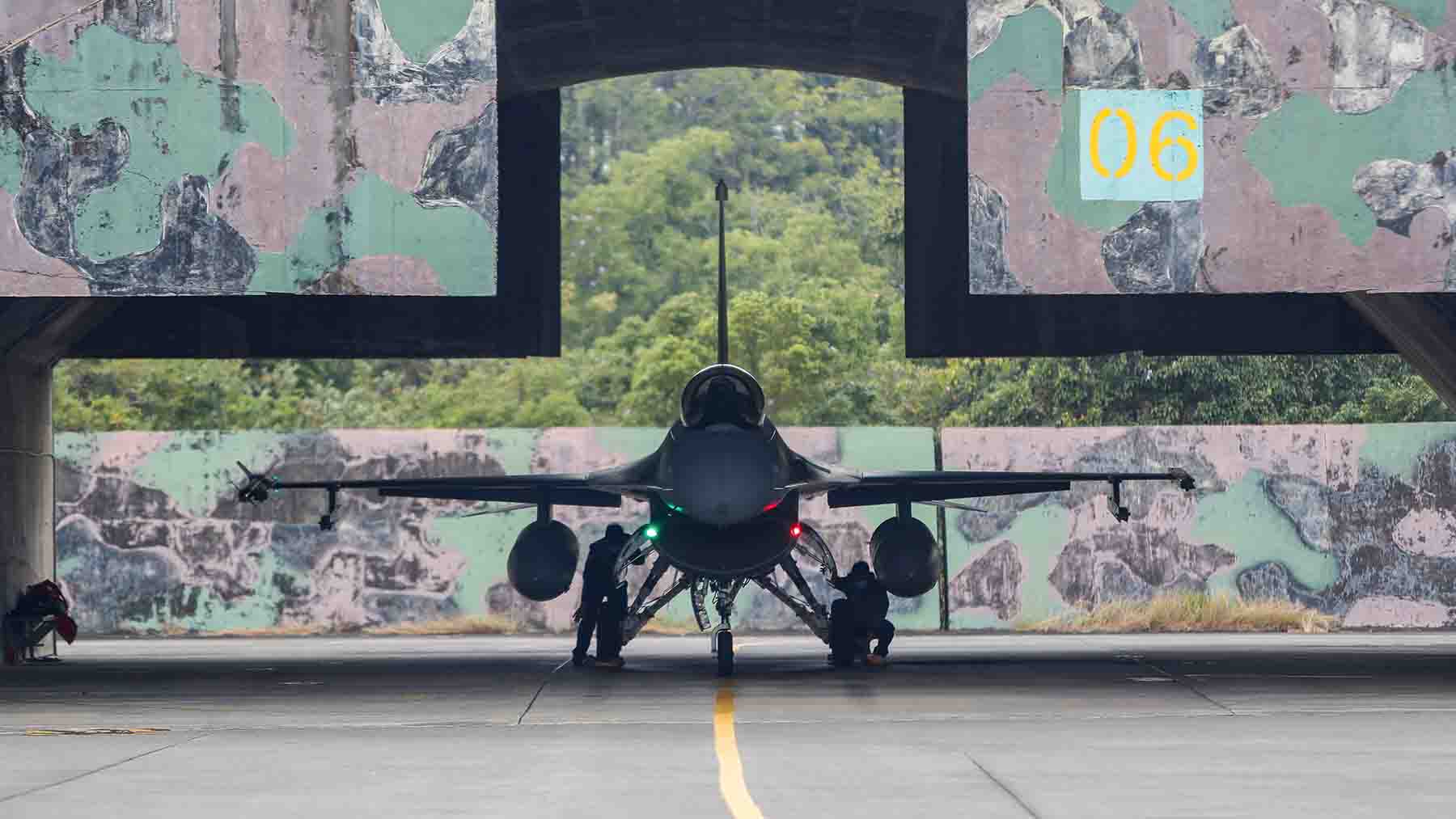 Un F-16V taiwanés