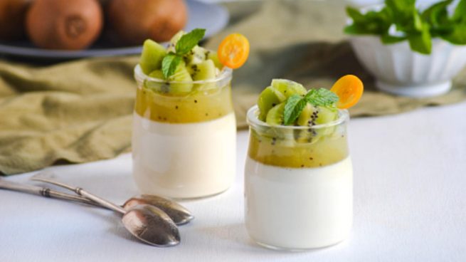 Panacota de kiwi: un postre de lo más fácil de hacer