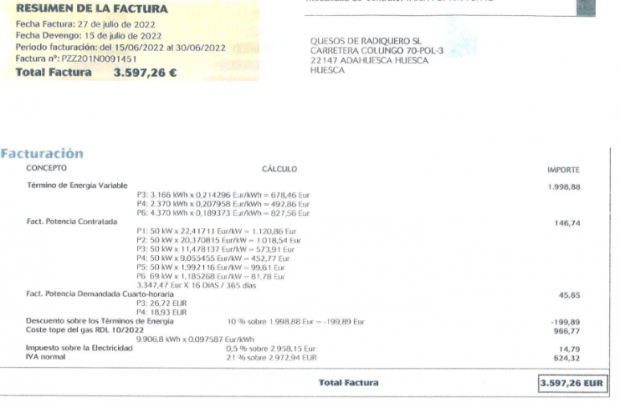 Demoledor SOS de una pyme: «En agosto tengo que pagar 2.500 € sólo del tope al gas, tengo que cerrar»