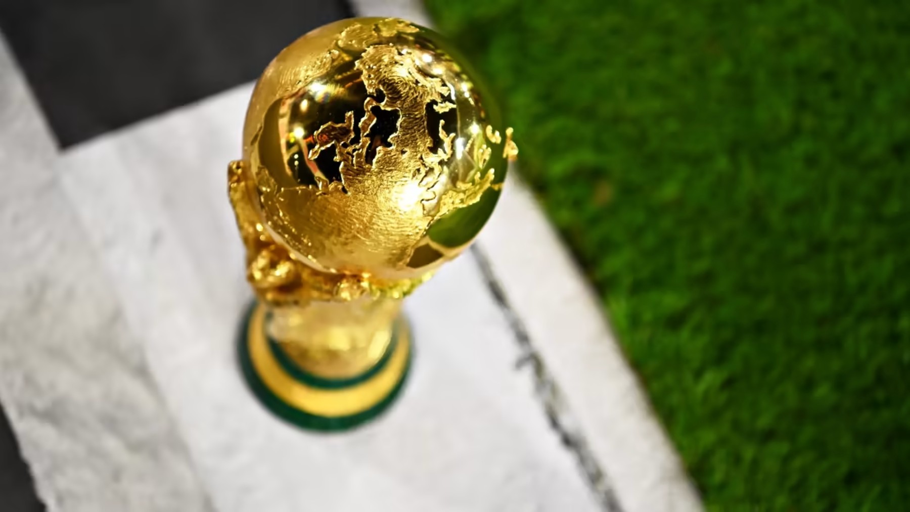 Una imagen del trofeo de la Copa del Mundo.