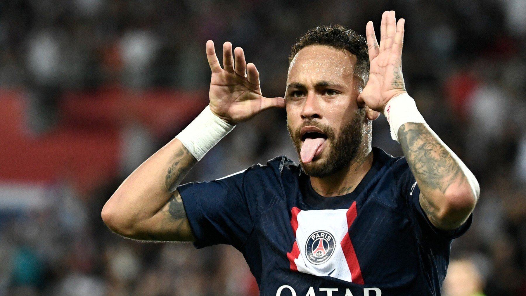 Neymar celebra un gol con el PSG. (AFP)