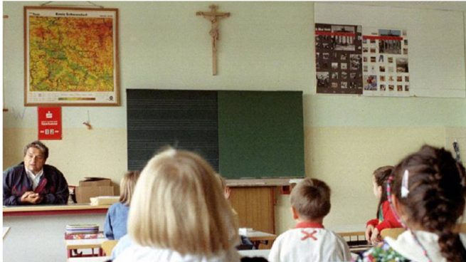 Un colegio religioso de enseñanza infantil. .