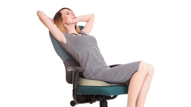  Cojín ergonómico para silla de oficina, cojín para aliviar el  dolor de coxis funciona para reducir el dolor, cojín para el dolor de coxis  para oficina, automóvil, silla de ruedas, escuela
