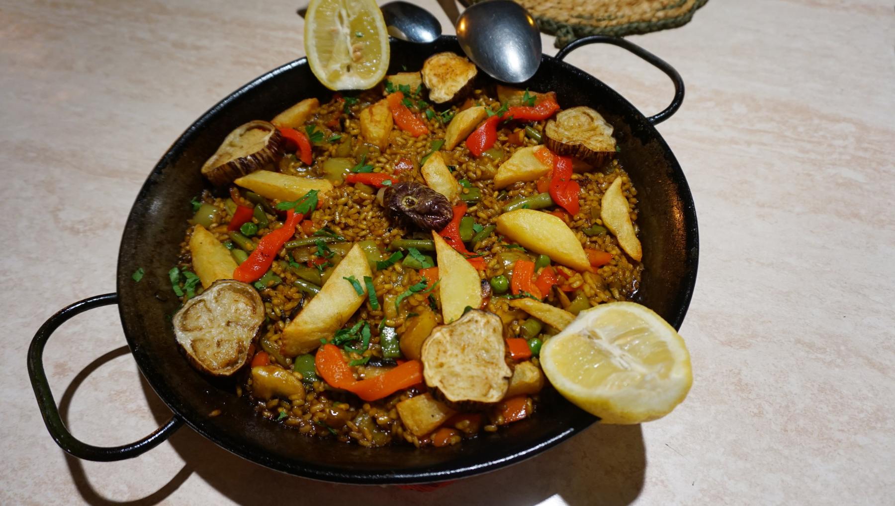 Paella de verduras