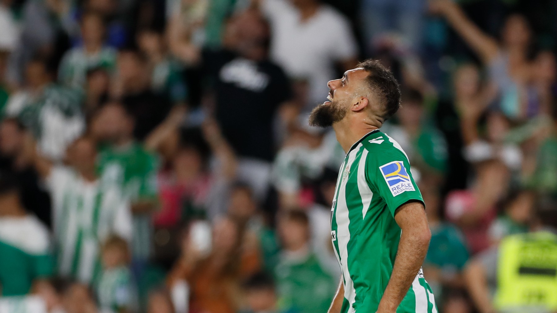Borja Iglesias celebra un gol del Betis. (EFE)