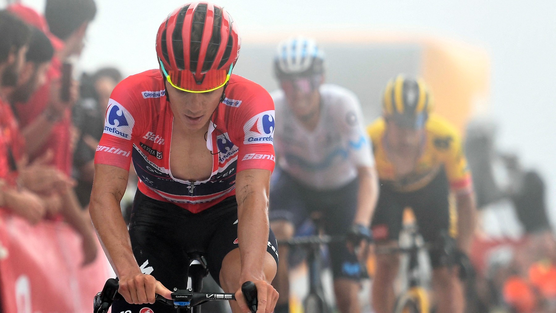 Remco Evenepoel, en una etapa de la Vuelta a España. (Getty)