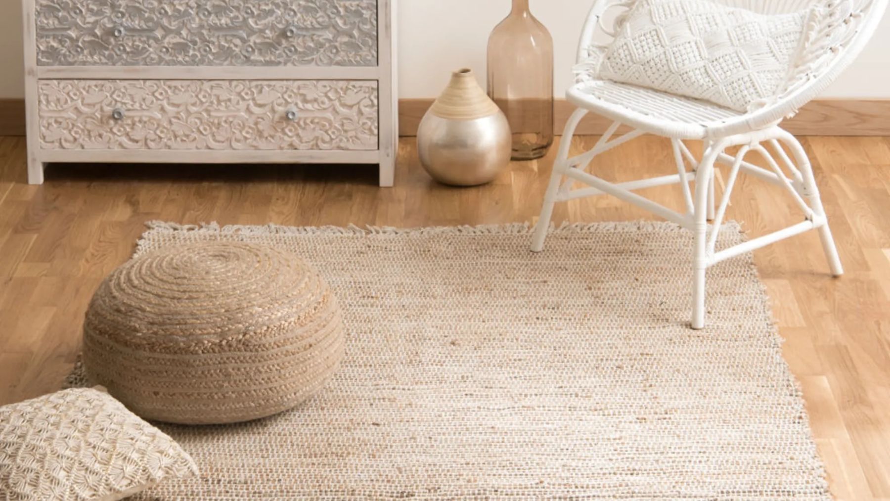 siglo sala Puede soportar La alfombra más barata de Maisons du Monde para un salón con estilo nórdico