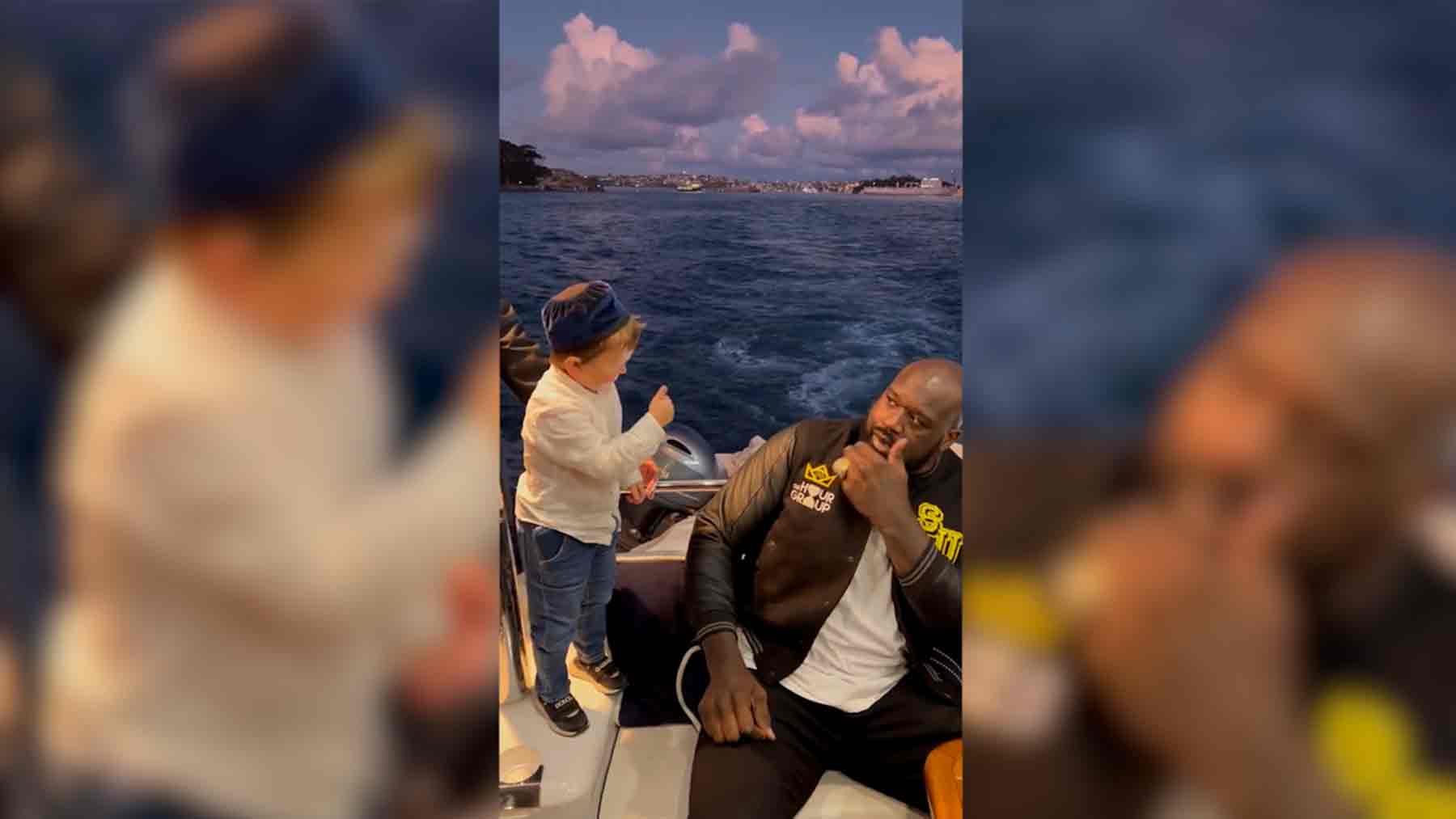 La hostia viral de Hasbullah a Shaquille O’Neal en un yate