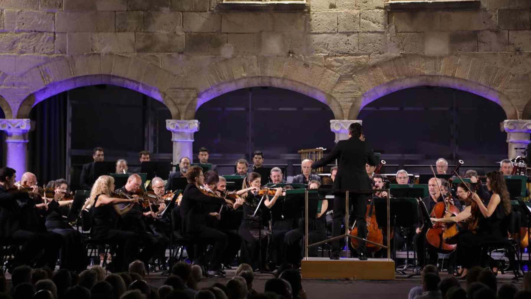 Momento del estreno de ‘Obertura Pollença’. MICER