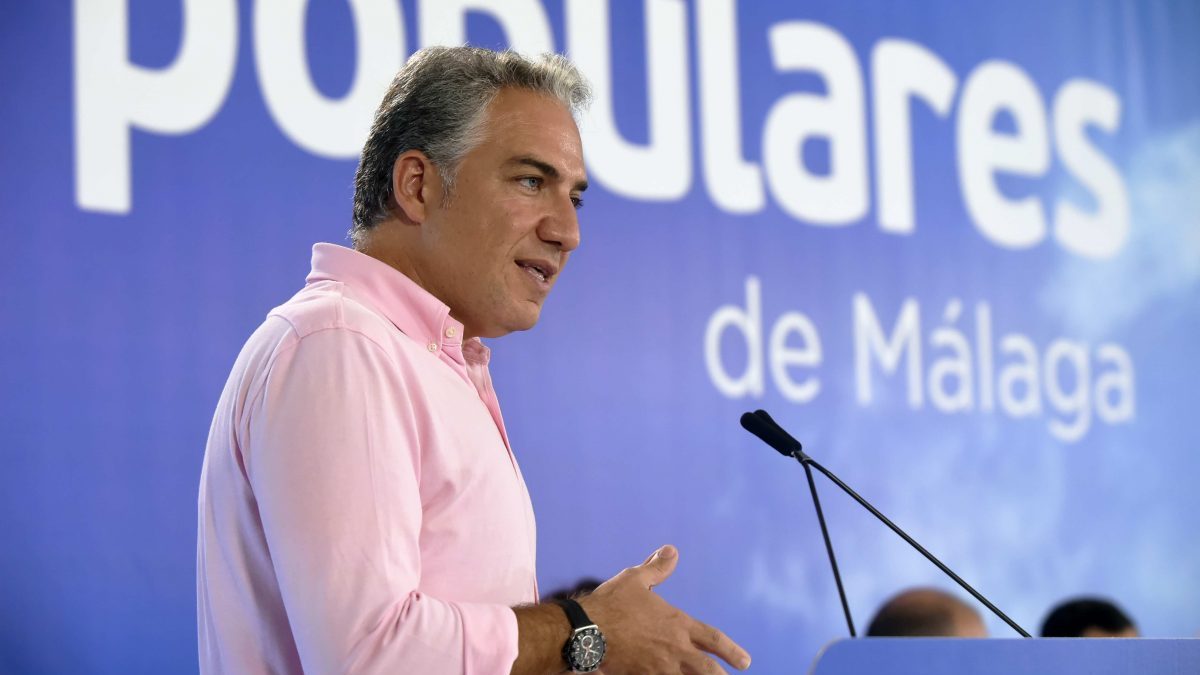 El coordinador general del PP y aún presidente del PP de Málaga, Elías Bendodo.