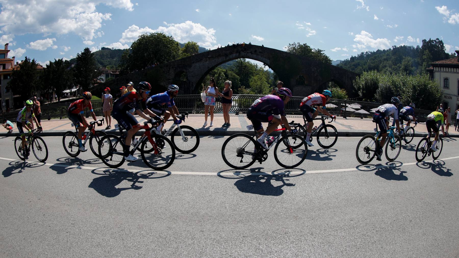 Una imagen del pelotón en la Vuelta a España.