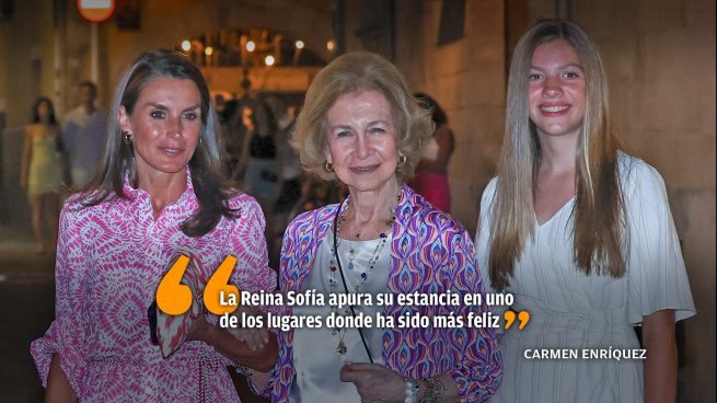 El tranquilo veraneo de la Reina Sofía en Mallorca