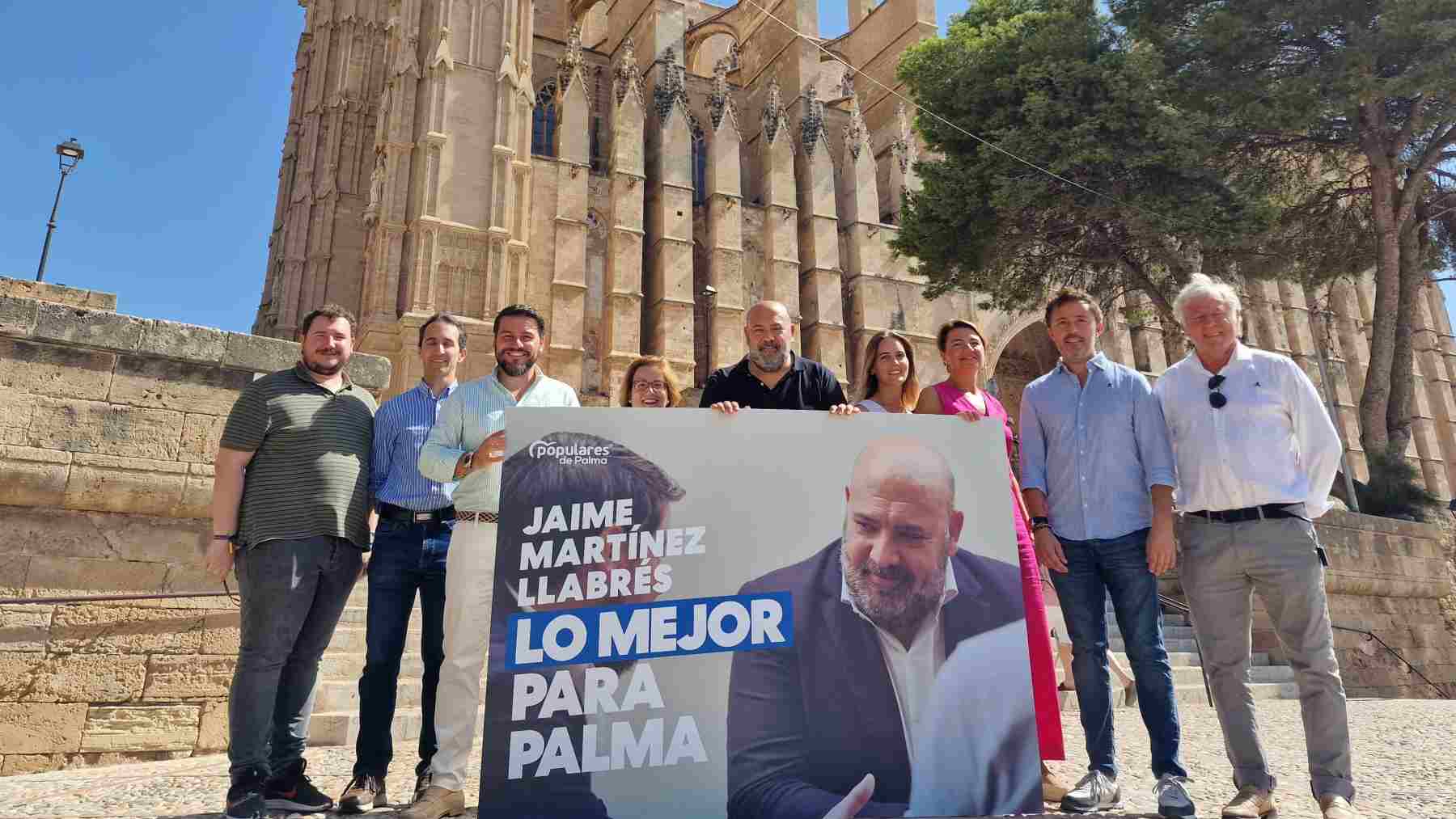 Presentación de la precampaña electoral del PP de Palma con el candidato a la Alcaldía, Jaime Martínez.