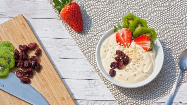 Copa de queso de postre