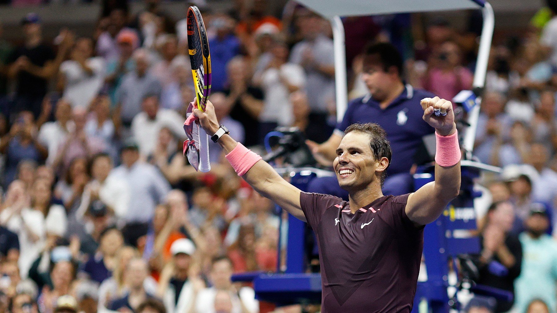 Nadal celebra el triunfo. (Getty)