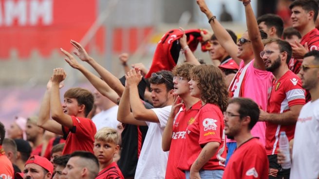 La afición del Real Mallorca estalla contra Javier Tebas