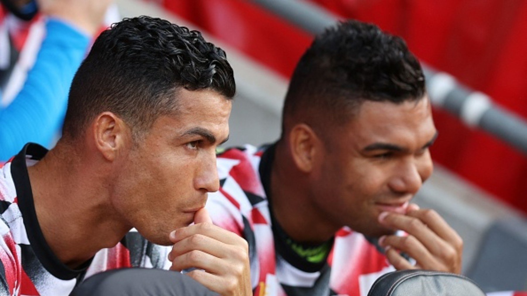 Cristiano y Casemiro siguen sin sin ser titulares con el Manchester United. (Getty)