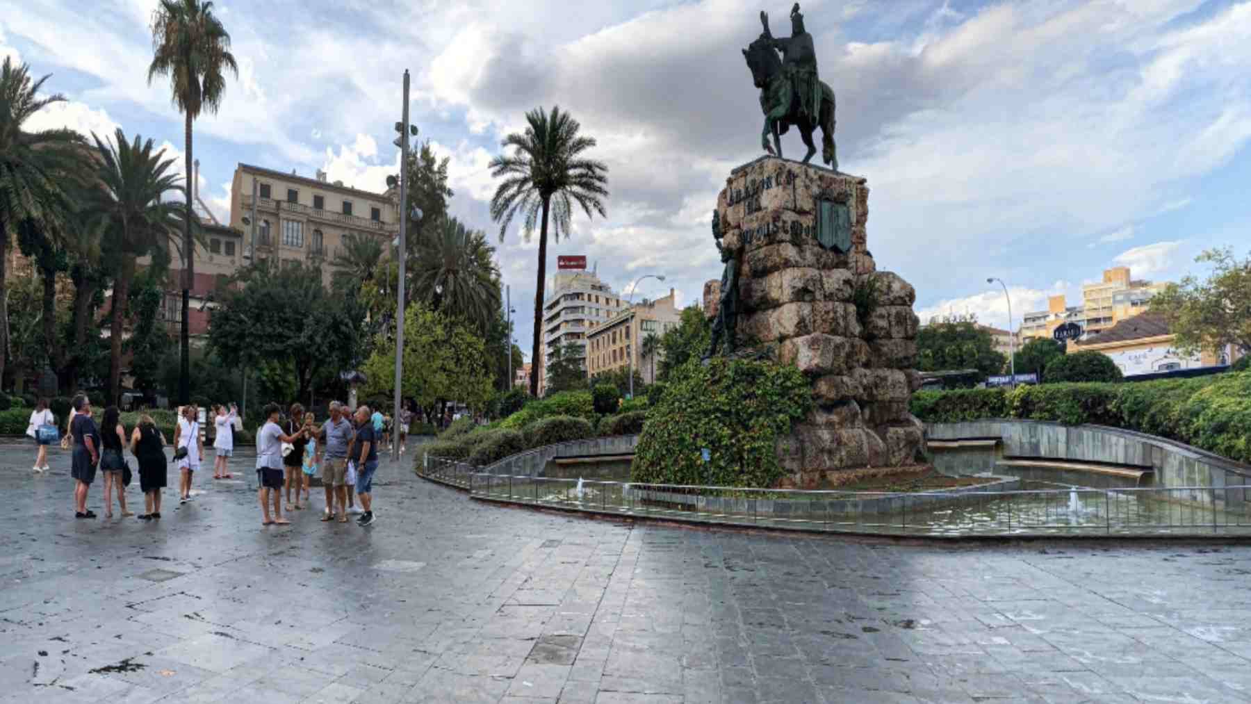 La Plaza de España de Palma.