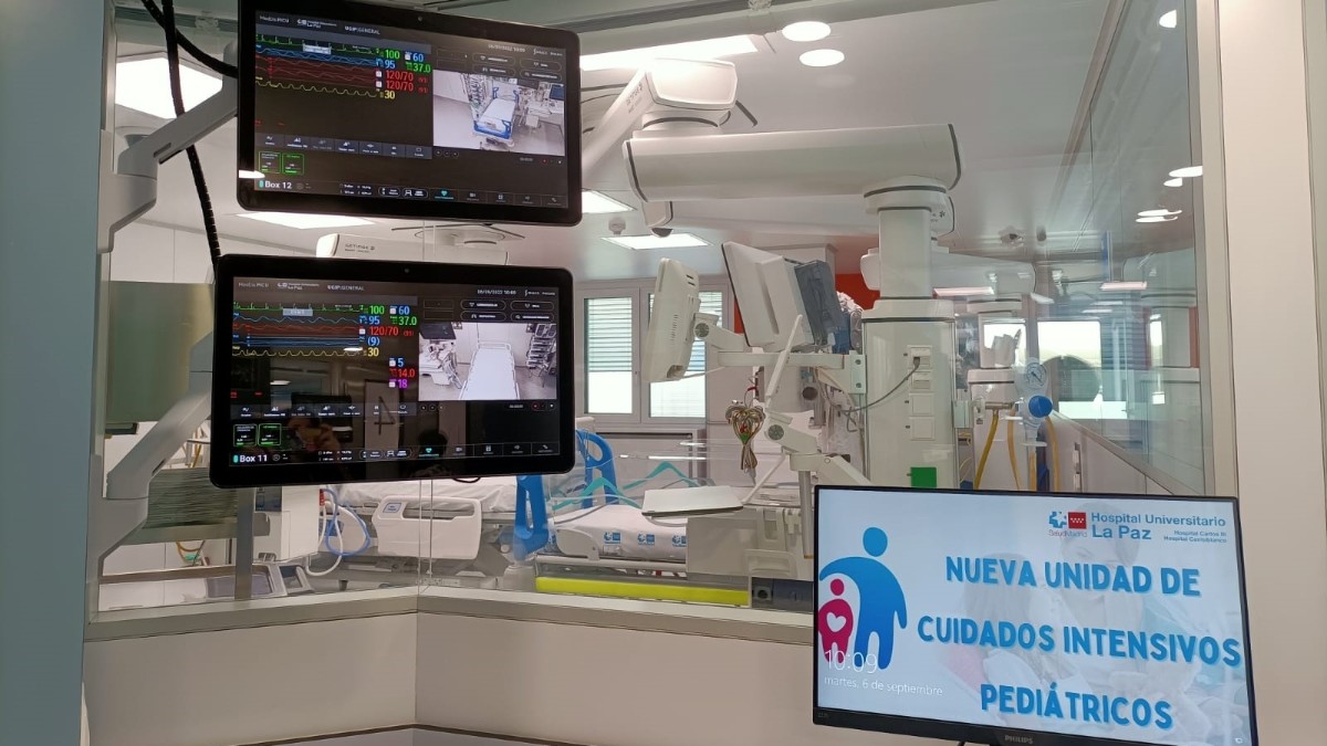 Área pediatrica del Hospital La Paz de Madrid.