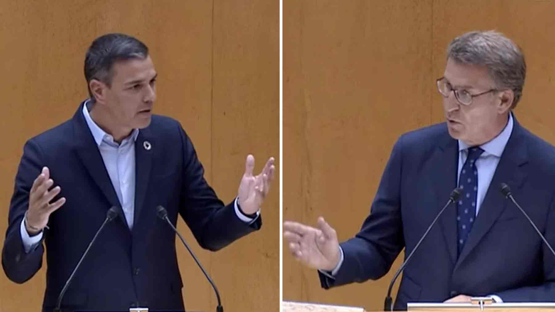 Pedro Sánchez y Núñez Feijóo