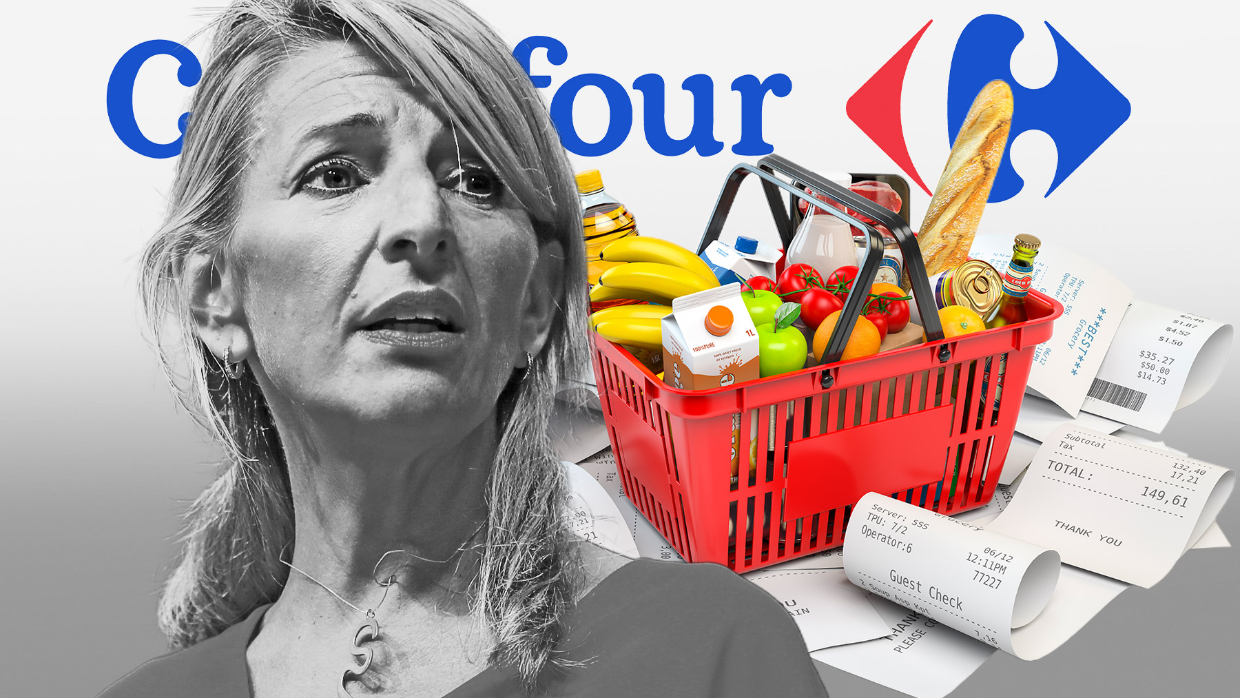 Indignación en los supermercados por el oportunismo de Carrefour al venderse a Yolanda Díaz