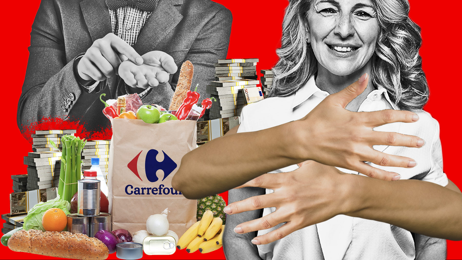 Carrefour blanquea la estrategia de Yolanda Díaz mientras Hacienda le pisa los talones desde hace diez años