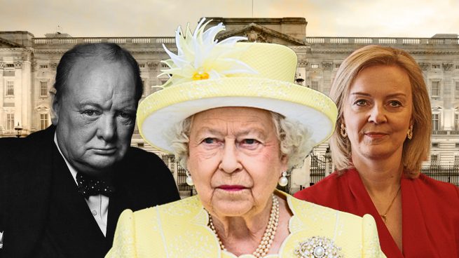 Churchill nació en 1874 y Liz Truss cien años después: los dos fueron primeros ministros de Isabel II