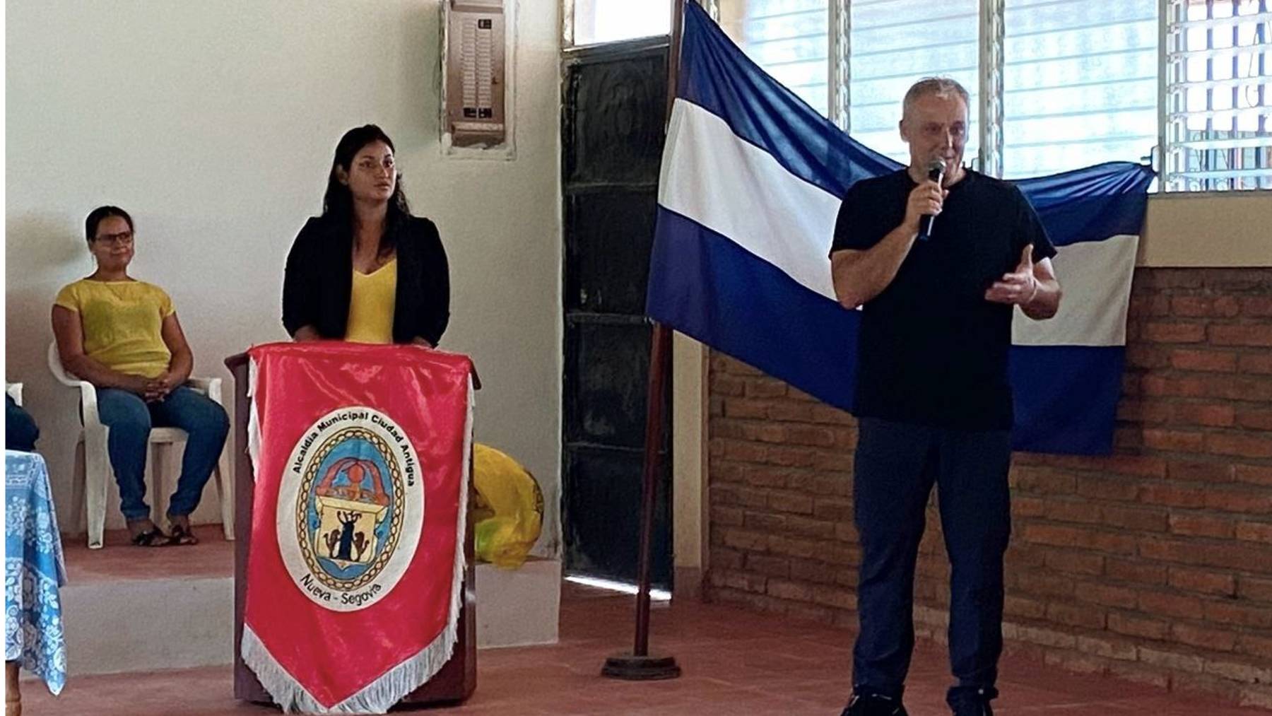 El conseller de Més Jaume Alzamora durante un acto celebrado en Nicaragua.