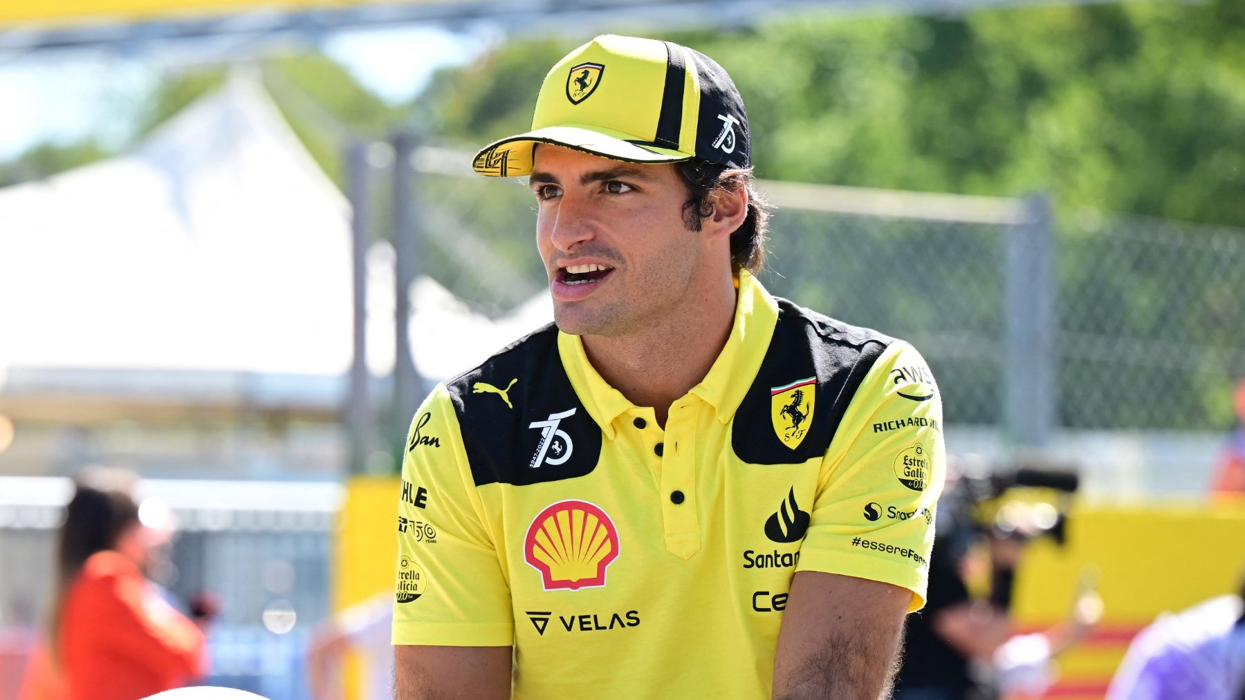 Carlos Sainz en el circuito de Monza. (AFP)